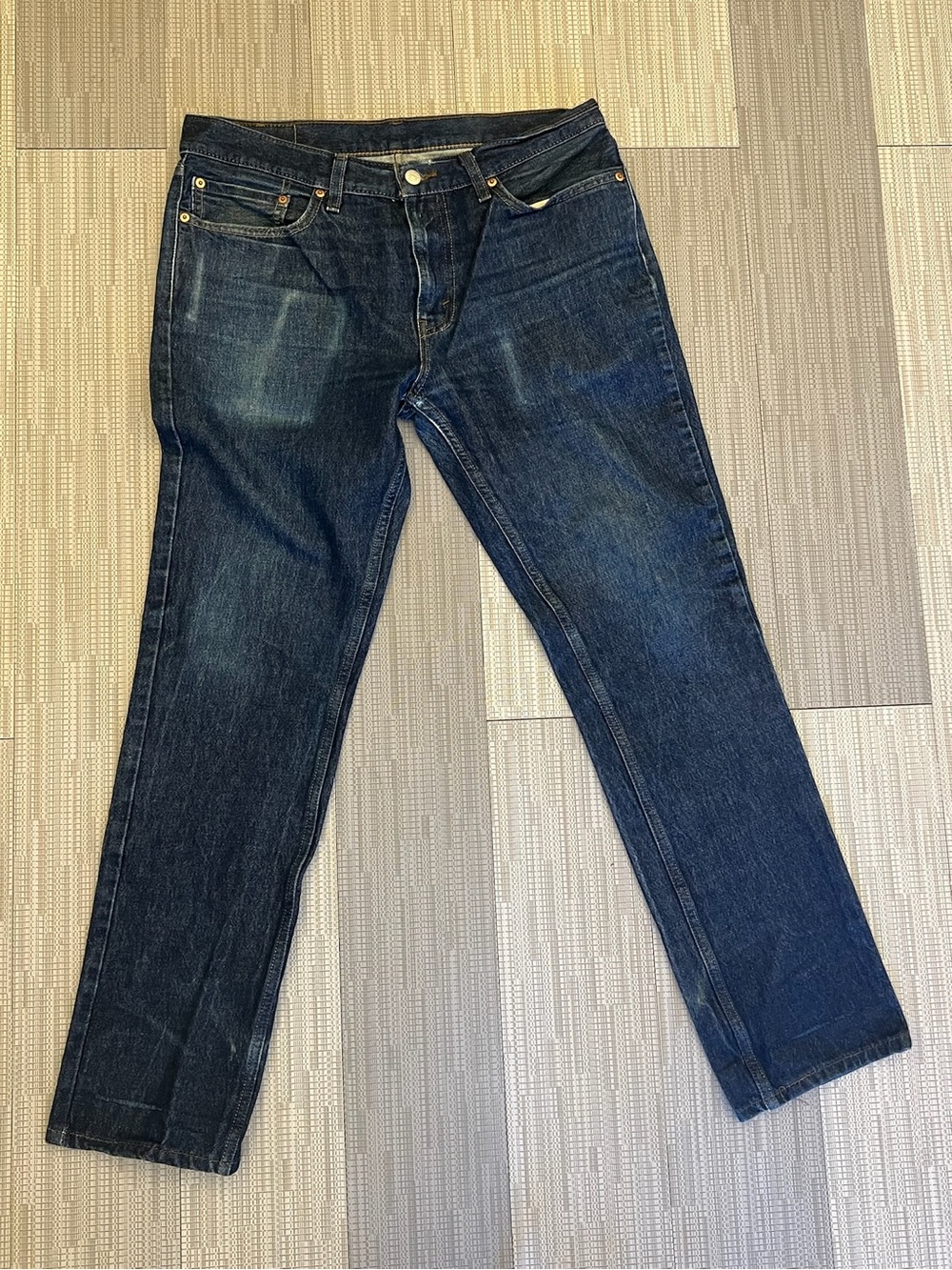 Levi's Men's Dark Blue Straight Jeans